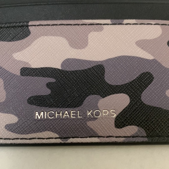 MICHAEL KORS Black Multi, Leather Card Case Wallet/NWT - Picture 3 of 12